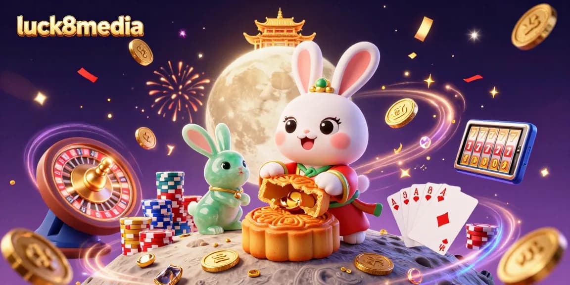 Engage in high-stakes fun with luck8media's vibrant casino-themed digital illustration.