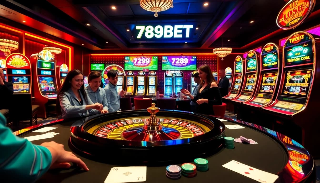 Experience thrilling casino action with 789BET's engaging roulette and slot machines.