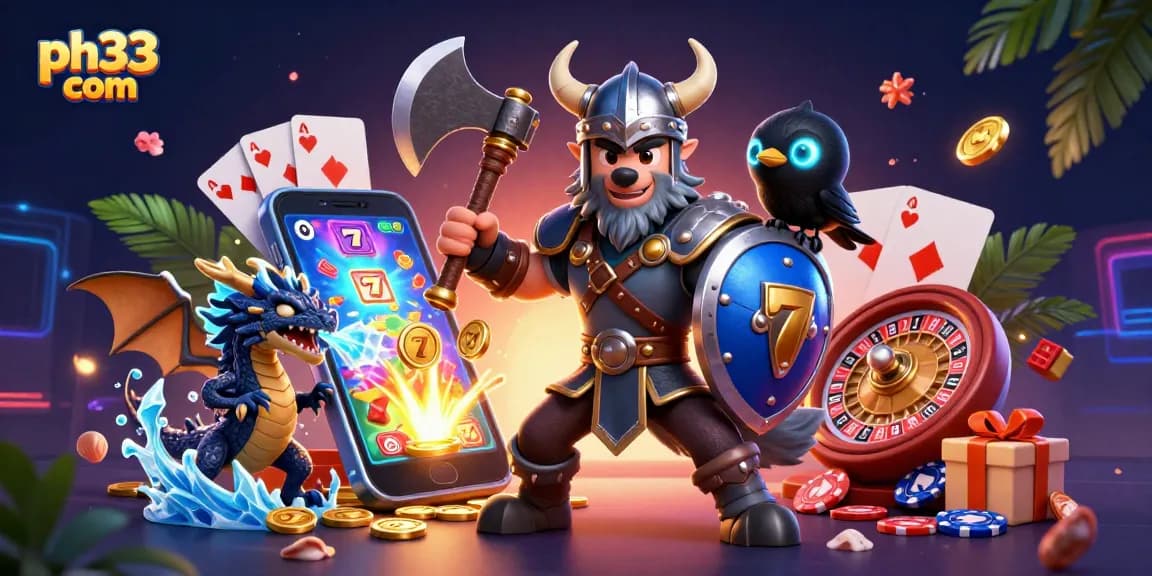 Experience the thrill of gaming on ph33 com with vibrant slots, golden coins, and dynamic casino action.