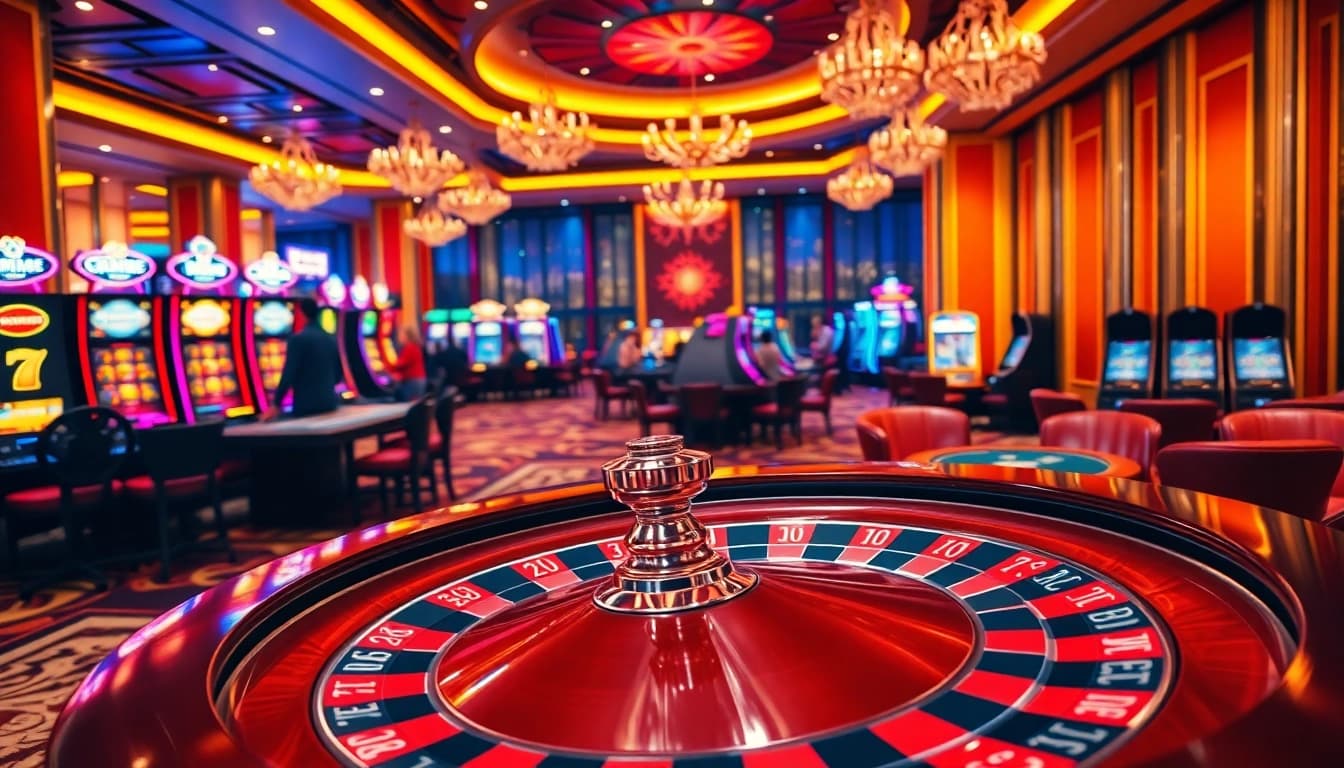 Experience the thrill of RR88 VIP gaming at luxurious casino tables with vibrant atmosphere.