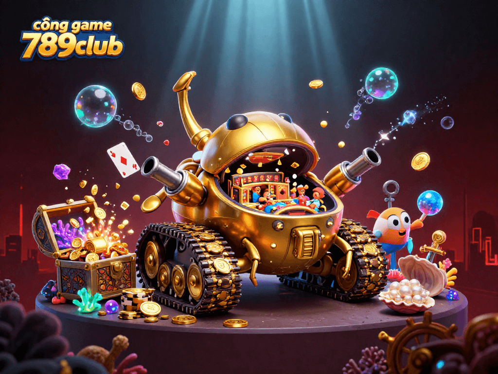 Experience excitement with cổng game 789club's vibrant casino scene featuring miniature games.