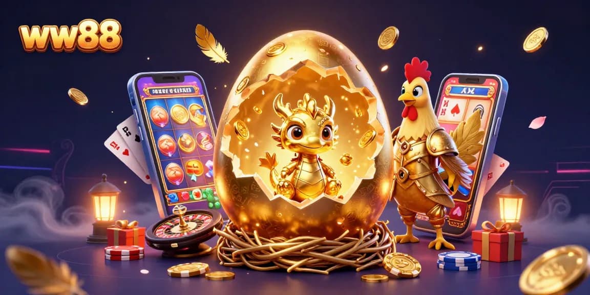 Spin to win with the dazzling ww88 casino experience, featuring a golden dragon and poker chips.