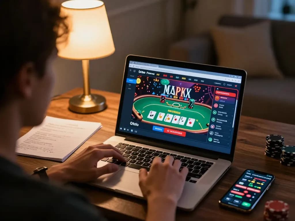 Experience exciting online poker games at https://lc88.bio/ with a player engaging in strategic gameplay.