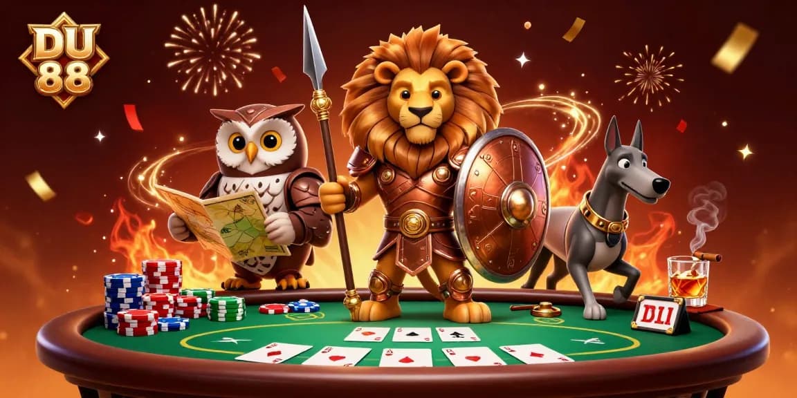 Experience thrilling gambling action at DU 88 with poker games and celebratory elements.