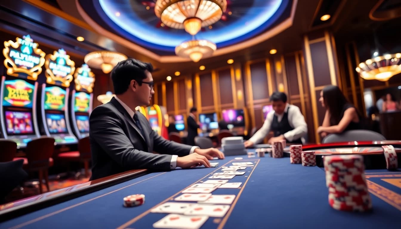 Experience the thrill of winning at the luxurious DA88 casino table, where high-stakes poker meets excitement.