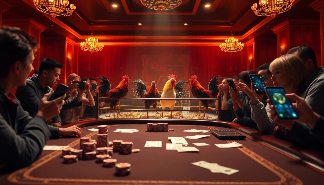 The live cockfighting event at https://dagatructiepp.casino/ showcases intense action and betting excitement.