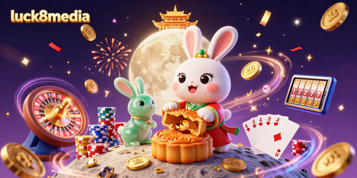 Engage in high-stakes fun with luck8media's vibrant casino-themed digital illustration.