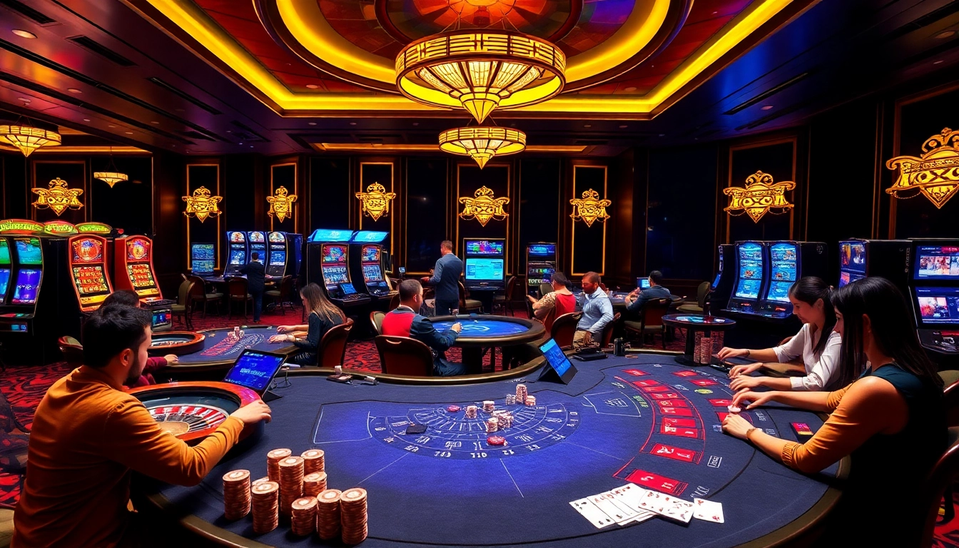 Experience the thrill of high-stakes gambling at https://king88hz.vip/ with vibrant casino visuals showcasing poker and roulette action.