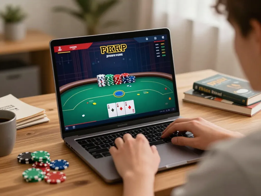 Player engaged in an intense poker game on go88hv, showcasing strategic gameplay and immersive experience.