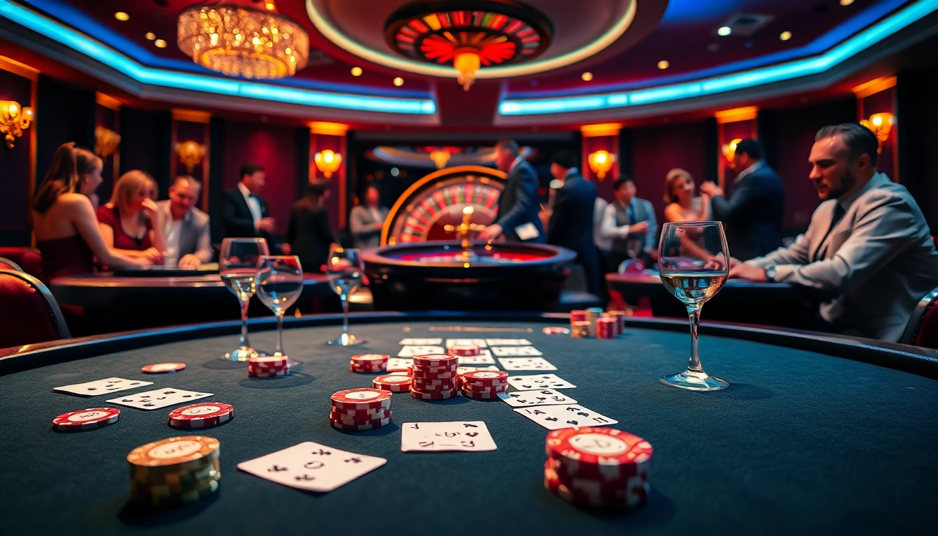 Players enjoy a thrilling game at B52CLUB's luxurious casino environment.