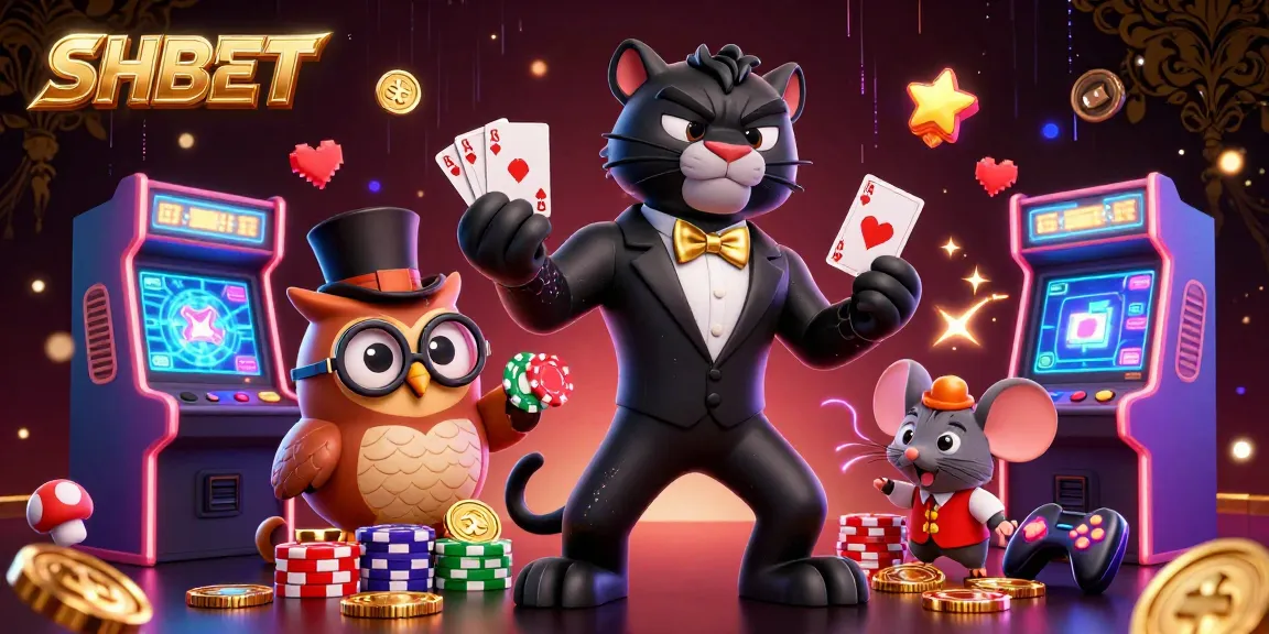 Experience dynamic gameplay in SHBET's vibrant casino world featuring stylish characters.