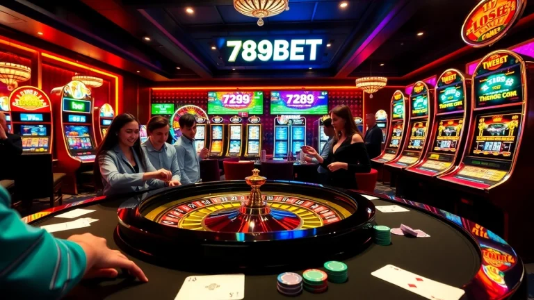 Experience thrilling casino action with 789BET's engaging roulette and slot machines.