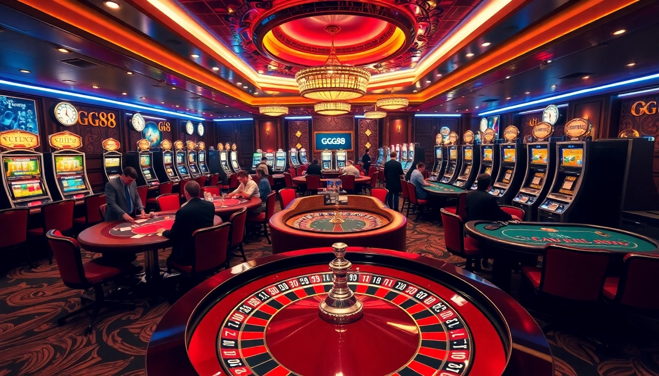 Experience thrilling moments at https://gg88.work/ with vibrant roulette tables and excited players.
