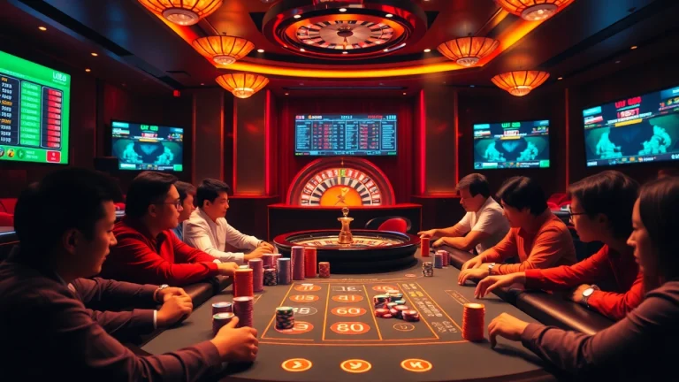 Players engaging in high-stakes betting at UU88's luxury poker table.