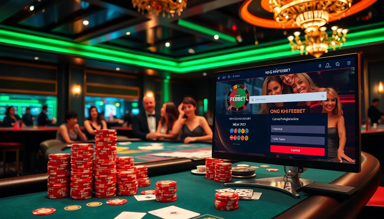 Register for FEBET and enjoy thrilling casino games in an elegant gambling scene.