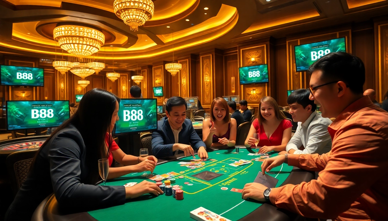 Experience the thrill of ĐĂNG NHẬP B8 at a luxurious casino, connecting players to exciting games.
